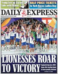 Portada de Daily Express (Reino Unido)