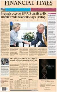 Portada de Financial Times (Reino Unido)