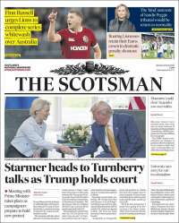 Portada de The Scotsman (Reino Unido)