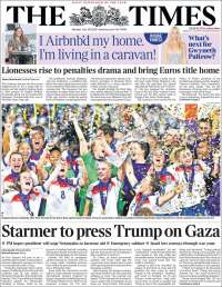 Portada de The Times (Reino Unido)