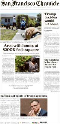 Portada de San Francisco Chronicle (USA)