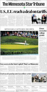 Portada de Star Tribune (USA)