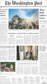 Portada de The Washington Post (USA)