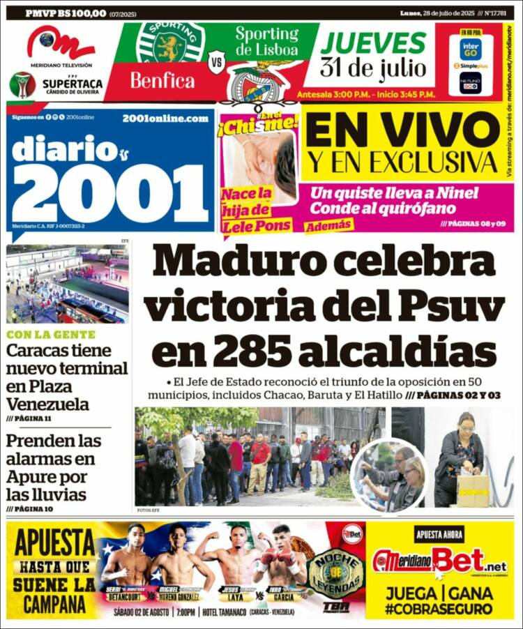 Portada de 2001 - Dosmiluno (Venezuela)