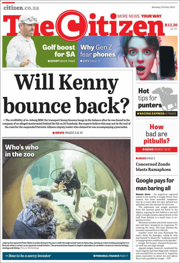 Portada de The Citizen (South Africa)