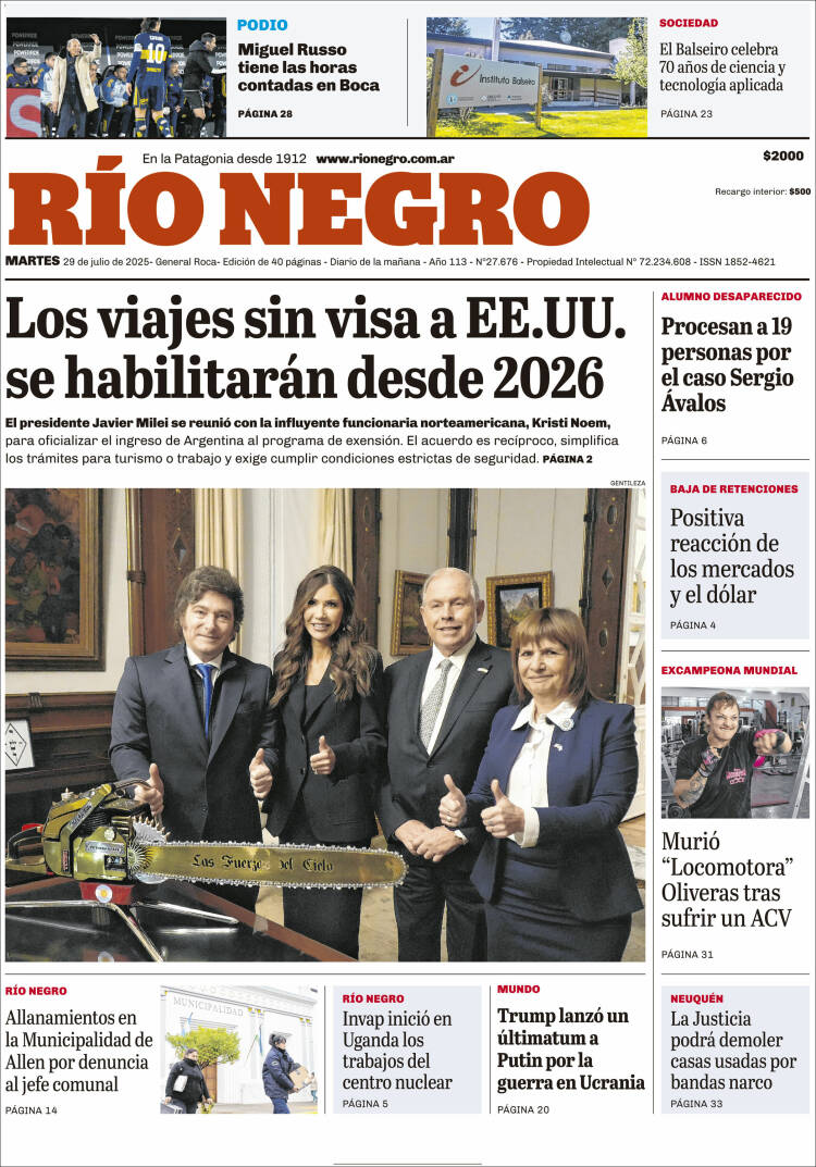 Portada de Rio Negro (Argentina)