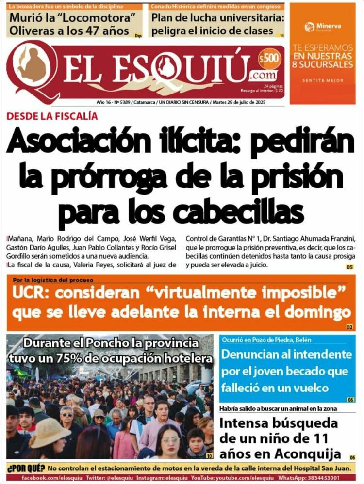Portada de El Esquiu (Argentine)