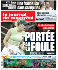 Portada de Le Journal de Montréal (Canadá)