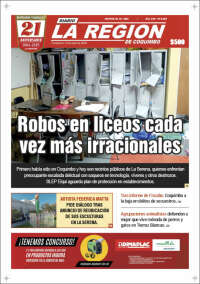 Portada de Diario La Región de Coquimbo (Chile)