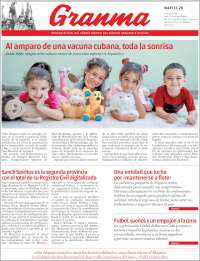 Portada de Granma (Cuba)