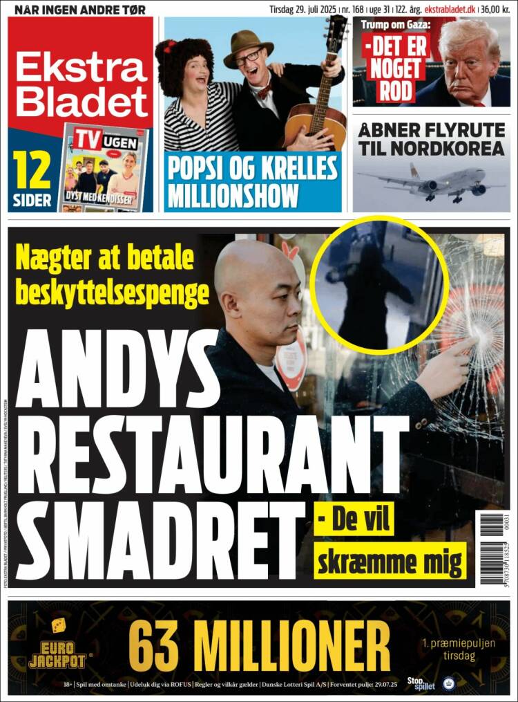 Portada de Ekstra Bladet (Denmark)