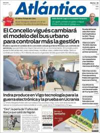 Portada de Atlántico Diario (España)