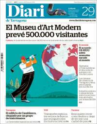 Portada de Diari de Tarragona (España)