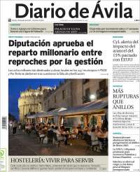 Portada de Diario de Ávila (España)