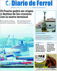 Portada de Diario de Ferrol (España)