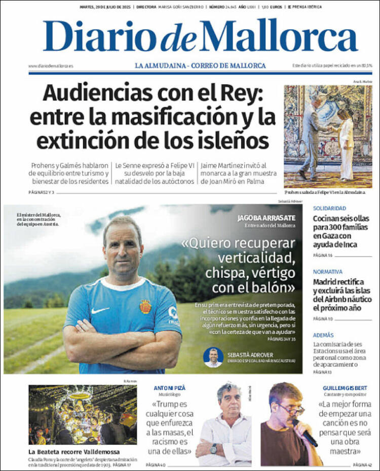 Portada de Diario de Mallorca (Spain)