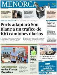 Portada de Menorca - Diario Insular (Spain)