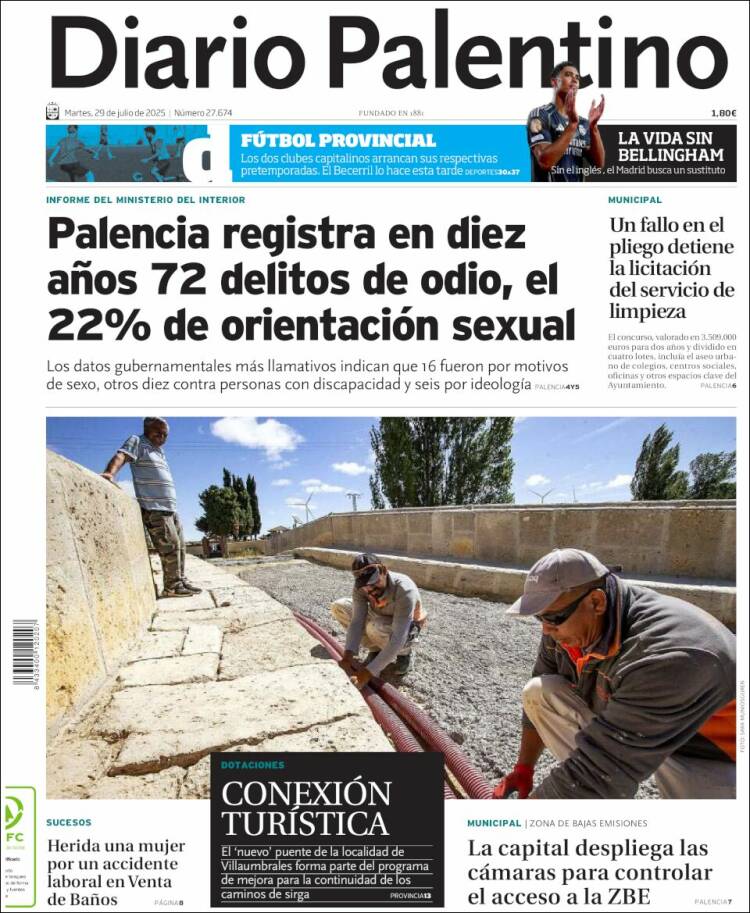 Portada de Diario Palentino (España)