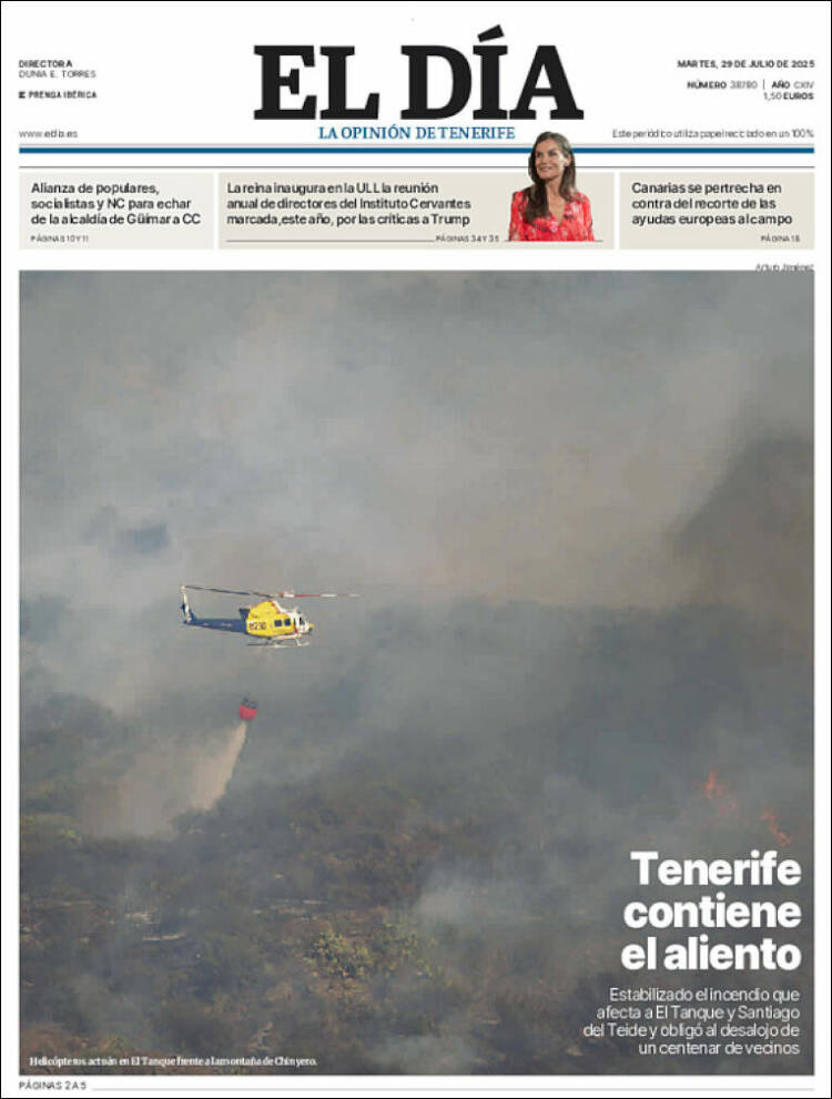 Portada de El Día (España)
