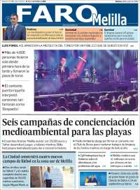 Portada de El Faro de Melilla (Spain)