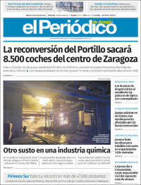 Portada de El Periódico de Aragón (Spain)