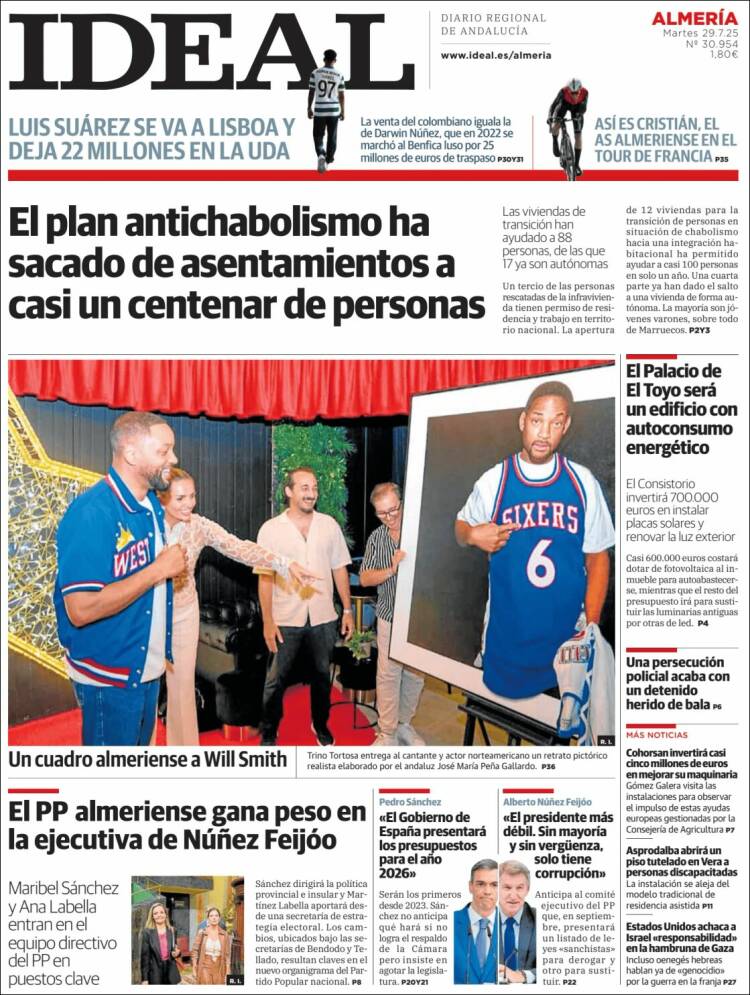 Portada de Ideal Almeria (Spain)