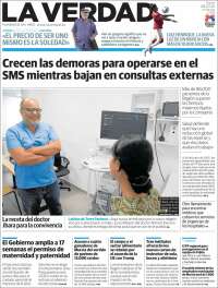 Portada de La Verdad de Murcia (España)