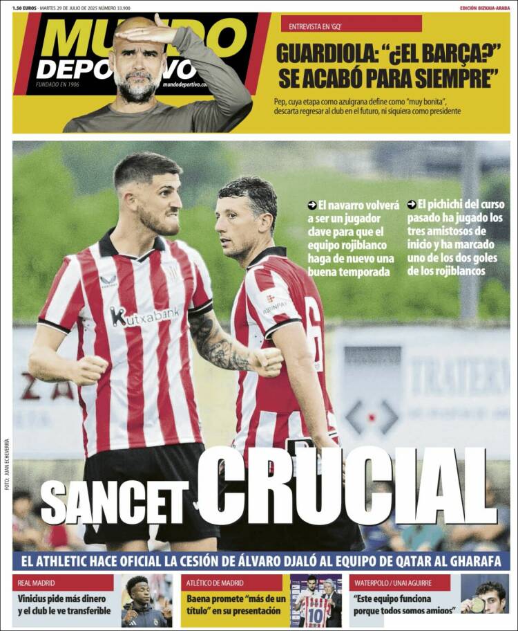 Portada de Mundo Deportivo Bizkaia (Spain)