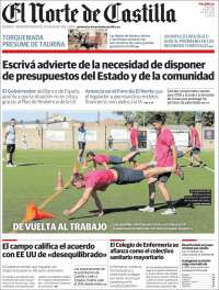 Portada de Norte de Castilla - Palencia (España)