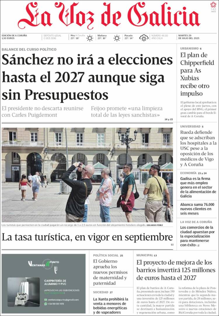 Portada de La Voz de Galicia (Spain)