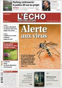 Portada de L'Echo Républicain (Francia)