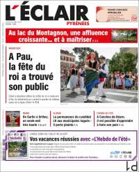 Portada de L'Eclair des Pyrénées (Francia)