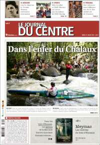 Portada de Le Journal du Centre (Francia)