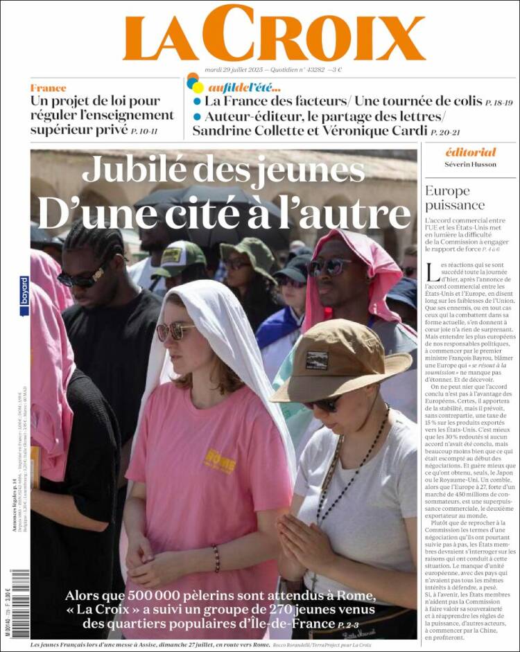 Portada de La Croix (France)