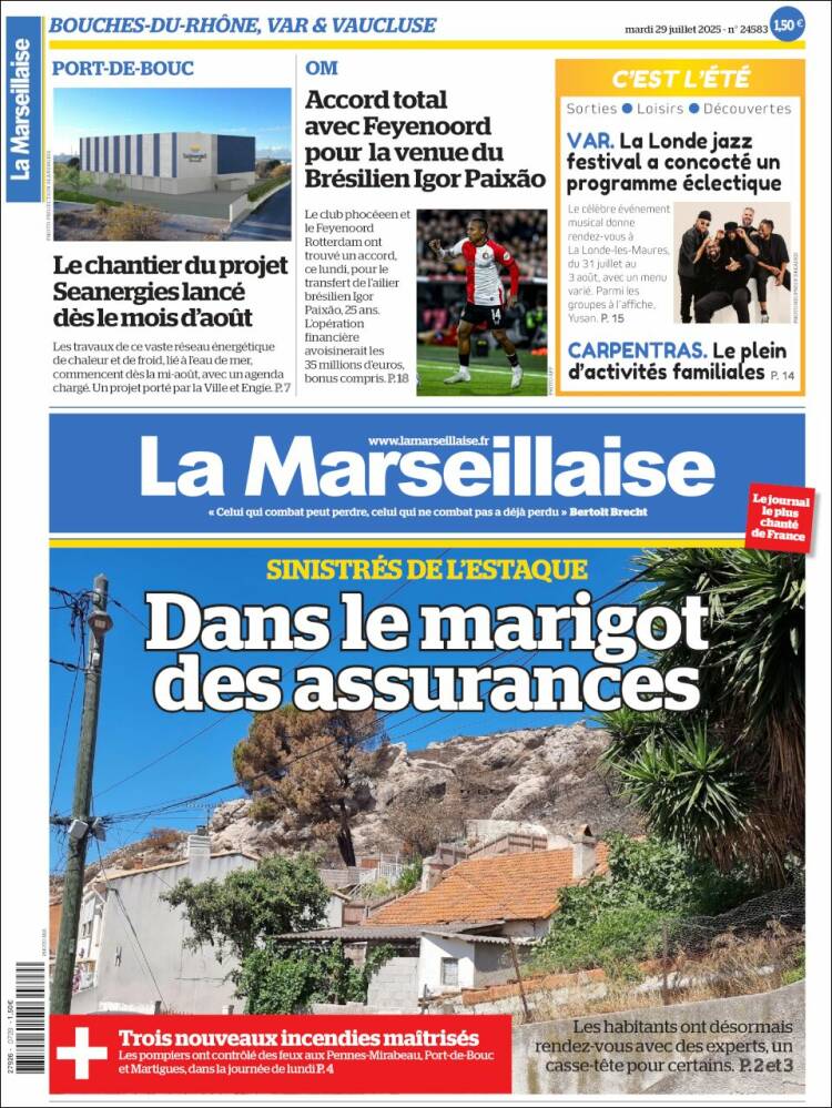 Portada de La Marseillaise (France)