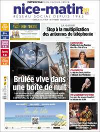 Portada de Nice-Matin (France)