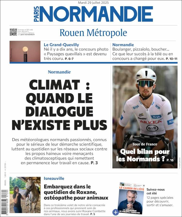 Portada de Paris Normandie (Francia)