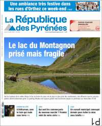 Portada de La République des Pyrénées (Francia)