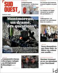 Portada de Sud Ouest (Francia)