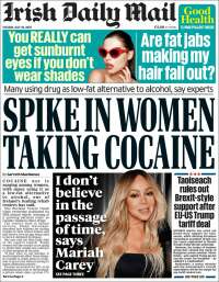 Portada de Irish Daily Mail (Irlanda)