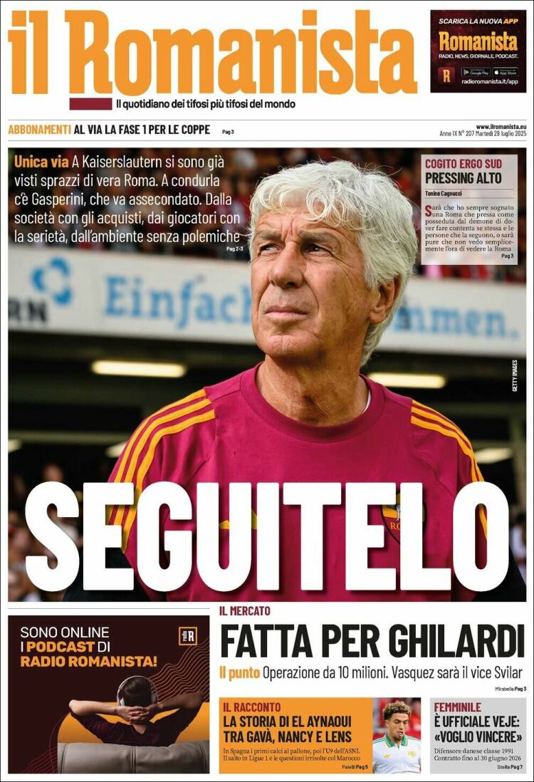 Portada de Romanista (Italia)