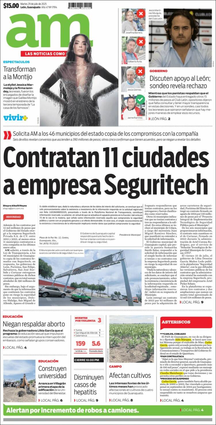 Portada de Al Día A.M. (Mexico)