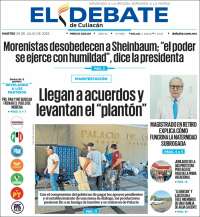 Portada de El Debate de Culiacán (Mexico)