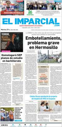 Portada de El Imparcial (México)