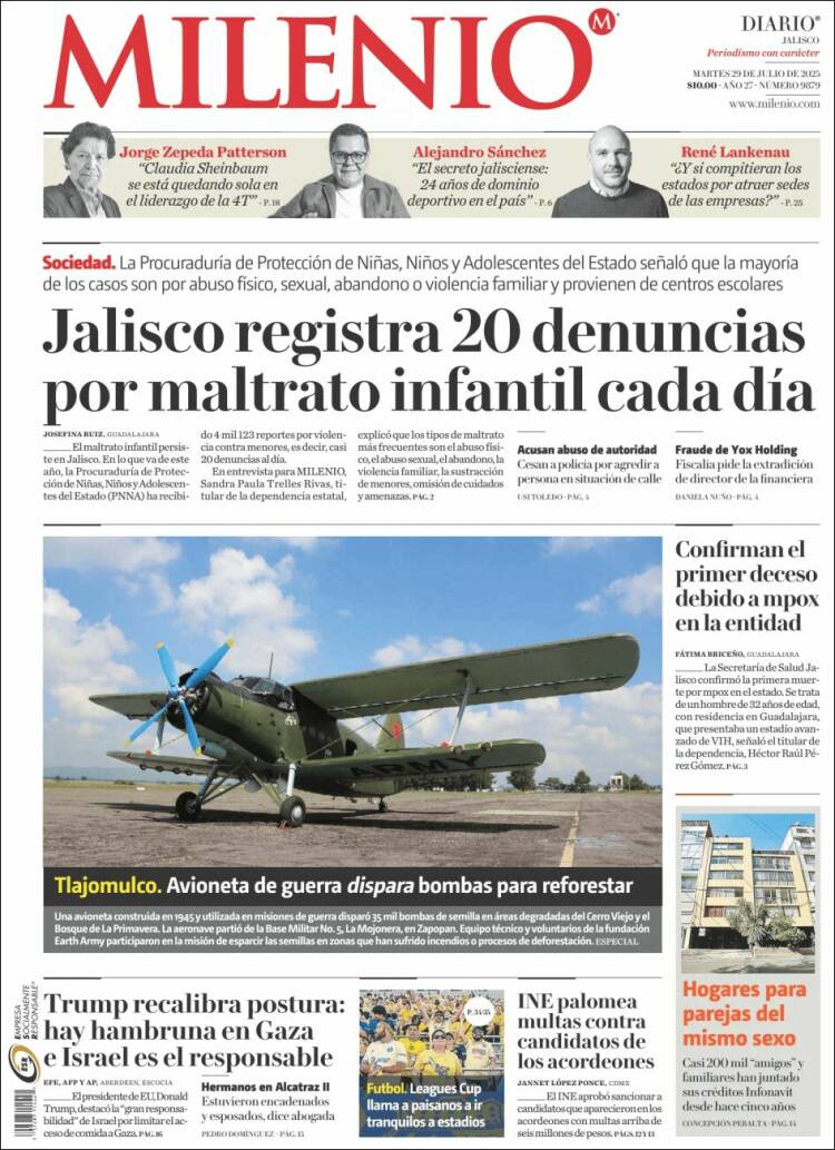 Portada de Milenio - Jalisco (Mexico)