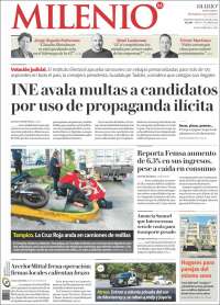 Portada de Milenio de Monterrey (México)