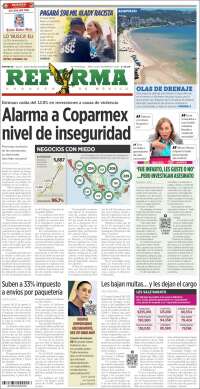 Portada de Reforma (México)