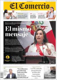 Portada de El Comercio (Perú)