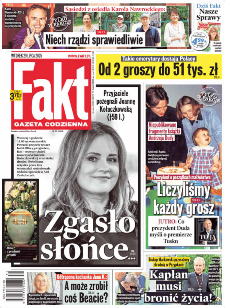 Portada de Fakt (Polonia)