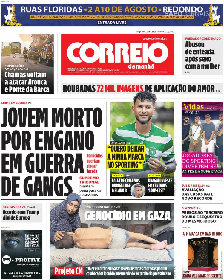 Portada de Correio da Manhã (Portugal)